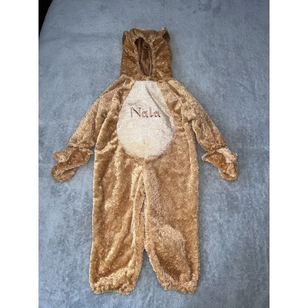 DISNEY Store NALA Costume  LION KING Child Size XXS Plush Hooded